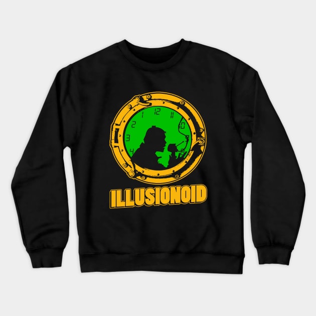 Illusionoid Logo Crewneck Sweatshirt by baronvonnug